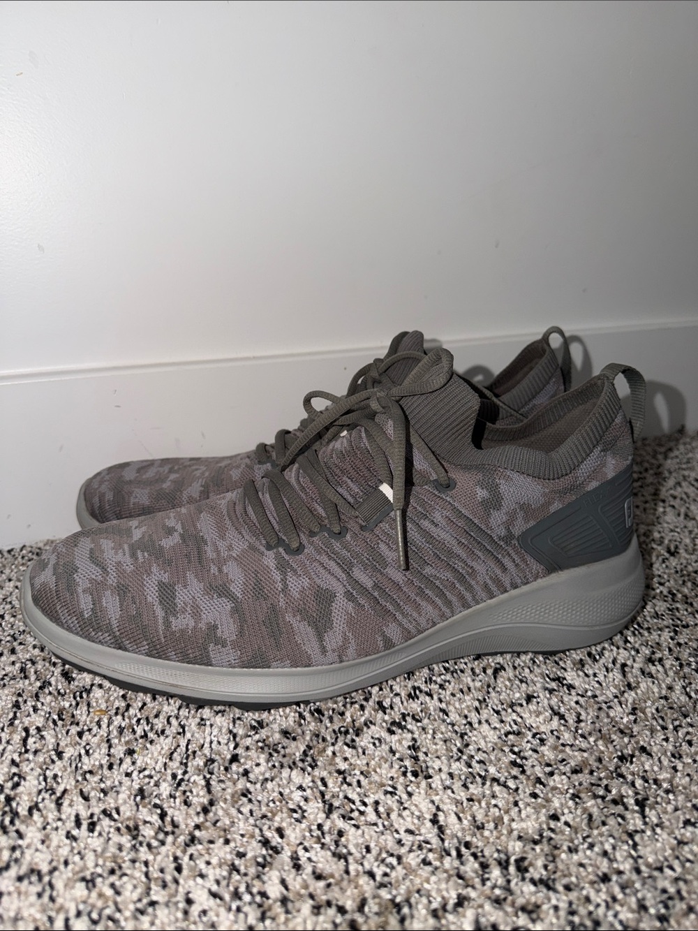 FootJoy FJ Flex XP Gray Camo Walking Shoes Men’s Size 10.5
